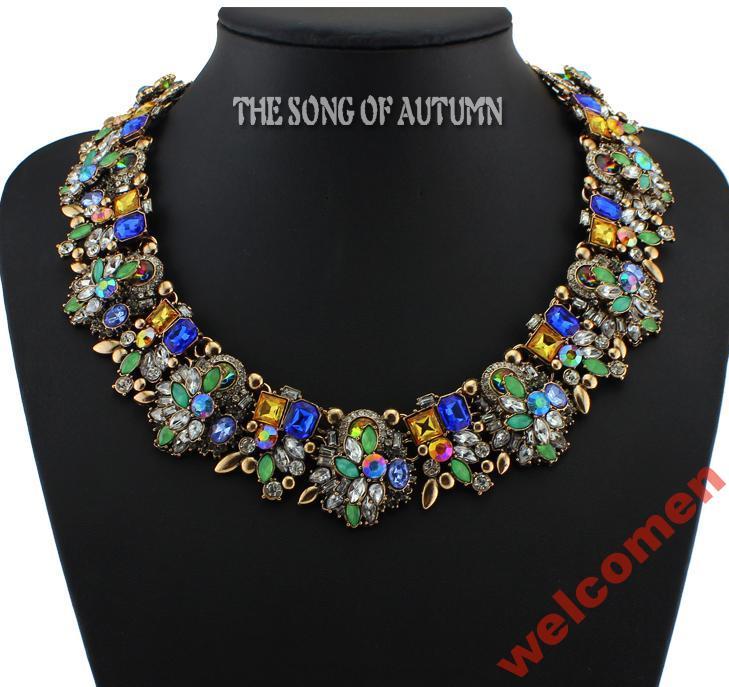 БИЖУТЕРИЯ КОЛЬЕ ОЖЕРЕЛЬЕ necklace Antique Color 