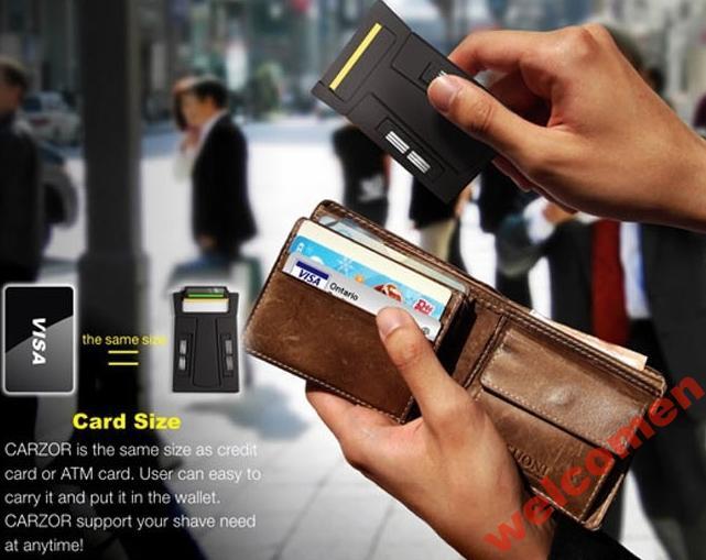 ЛЕЗВИЯ СТАНОК БРИТВА КРЕДИТКА Card Sha 2 ШТУКИ 