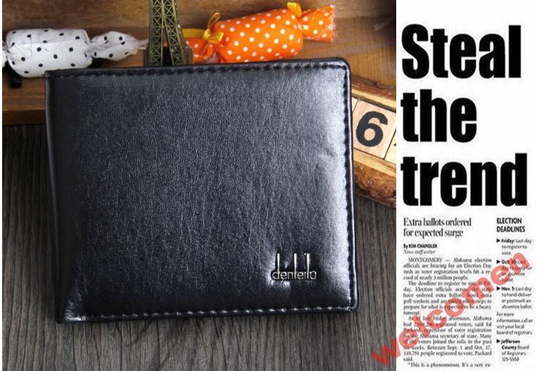 КОШЕЛЁК МУЖСКОЙ New Men wallets Coin zipper Pocket 