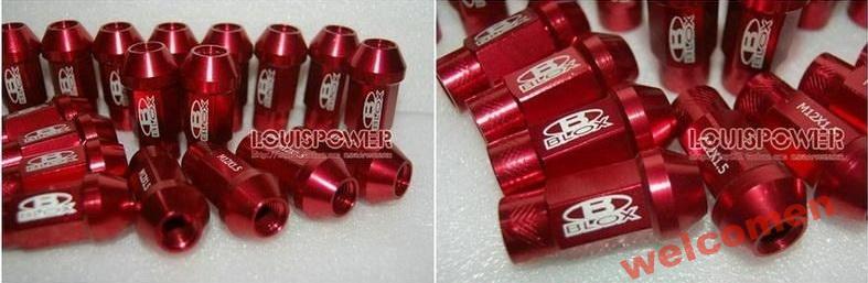 Колесные гайки P 1.5, L: 50 наборов BLOX 20ШТ 