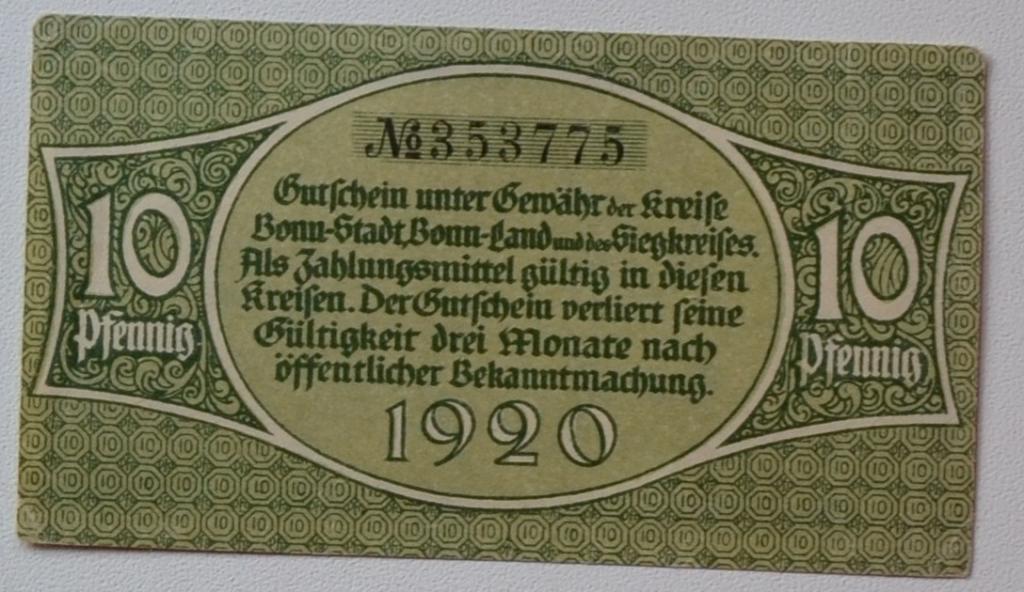 Нотгельд Германия Boul 1920 г 10 пфенингов