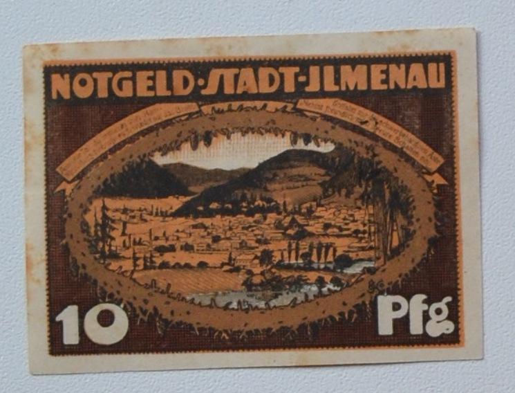 Нотгельд Германия Ilmenau 1921 г 10 пфенингов