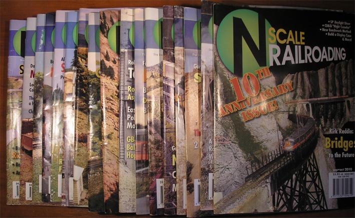 Подборка из 17 журналов N scale Railroading с 2007-2010 год