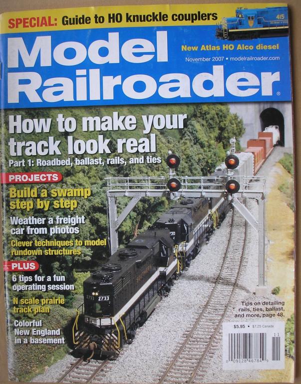 Журнал Model Railroader 11/2007