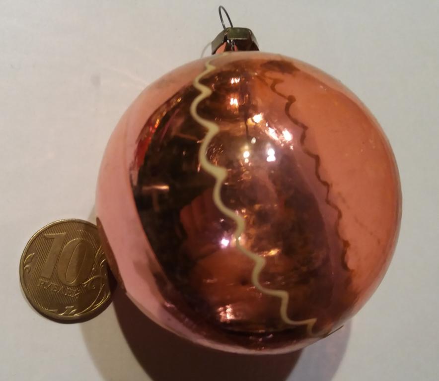 Елочная игрушка "Шар + орнамен"