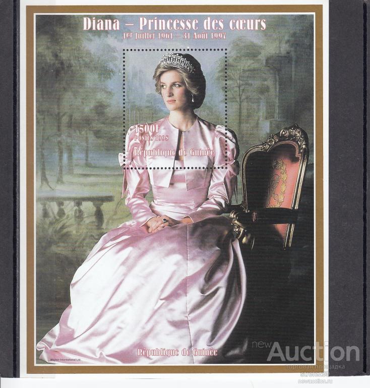GUINEE ГВИНЕЯ  Принцесса Диана  Блок 1998  Сост**