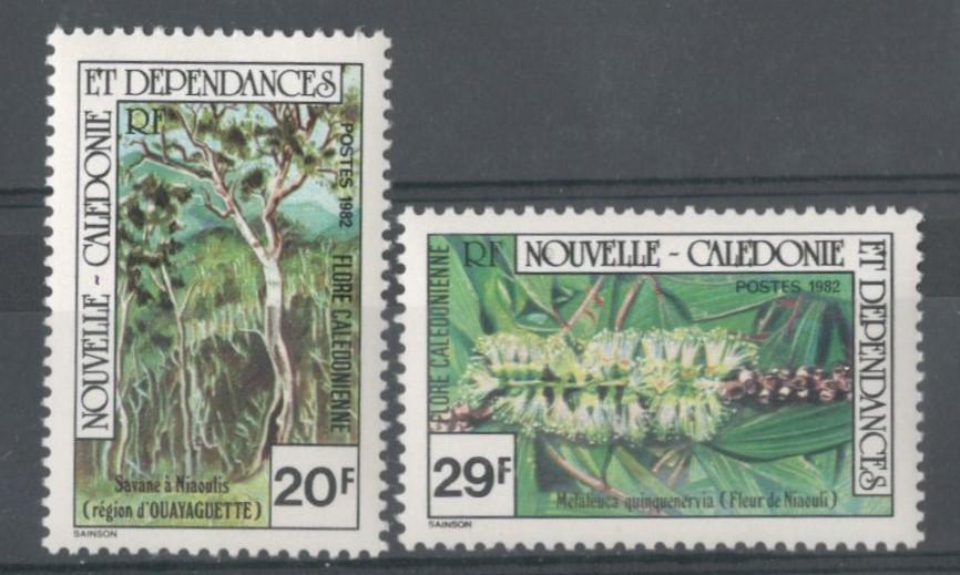 Новая Каледония, 1982, № 691,692, € 3, MNH, полн., флора