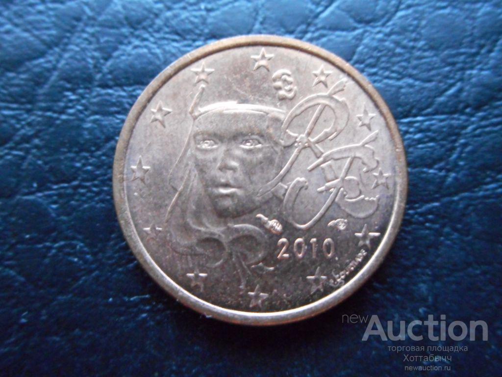 Франция 1 евроцент 2010 г.(26)
