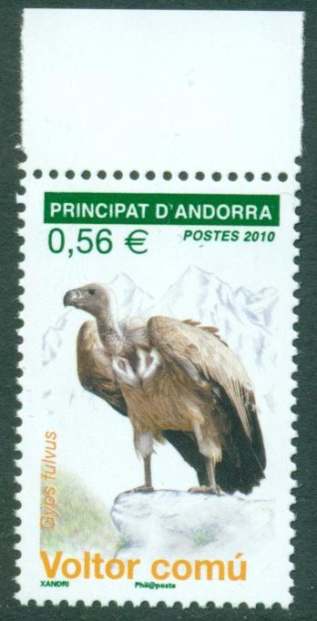Andorra Андорра 2010 фауна птицы орлы (1) ** полная