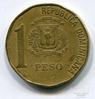 Доминиканская республика 1 песо 1991г.