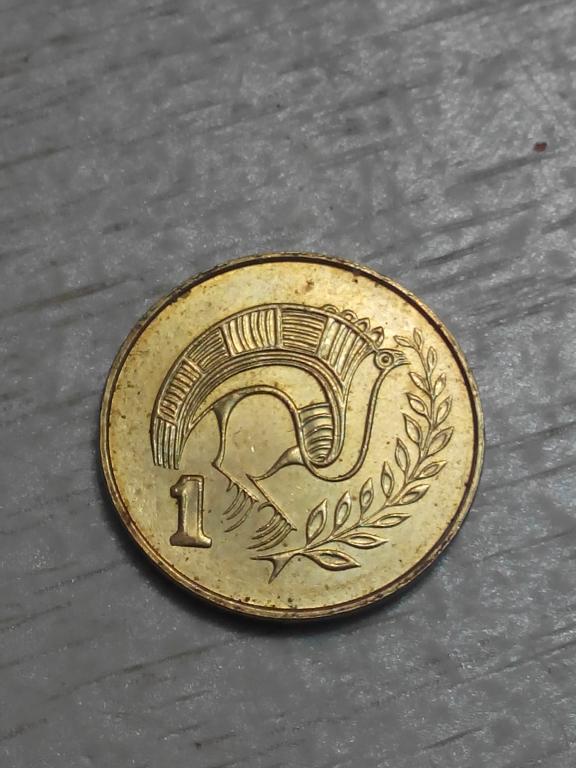 1 цент. Кипр. 2004 год (птица, фауна)