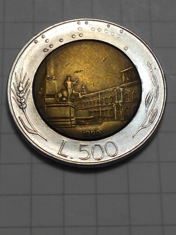 500 лир. Италия  1990 год. (архитектура)