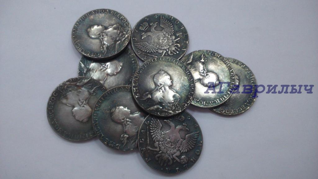 1 рубль 1754г Елизавета Петровна КОПИЯ