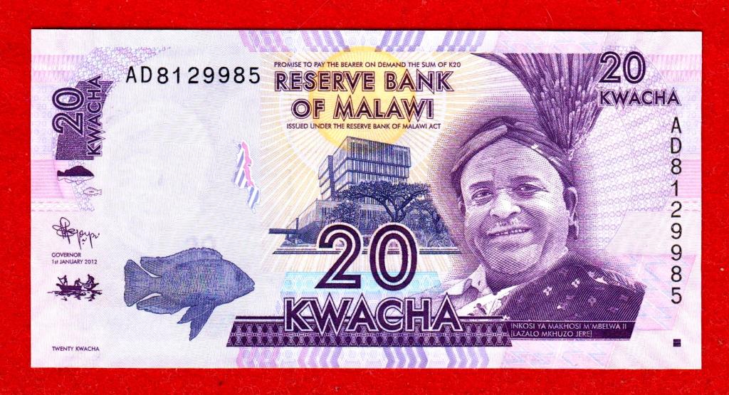 Малави, 20 квача, 2012, UNC, пресс, AD-8129985
