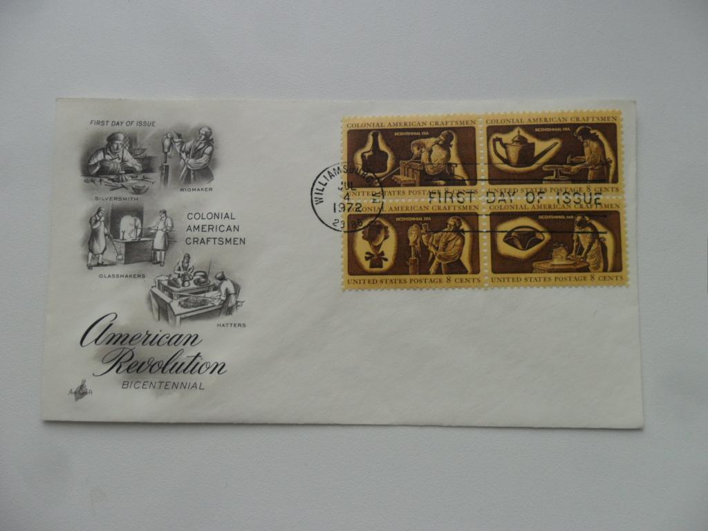 КПД США 1972 г. Ремесла. 1 конверт.