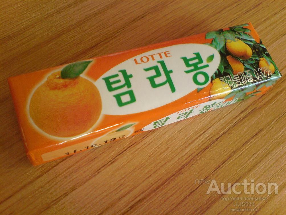Жевательная резинка Апельсиновая ветвь. LOTTE. Ю.Корея
