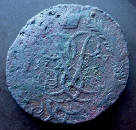 2 Копейки 1757 года ( двойной удар ). .