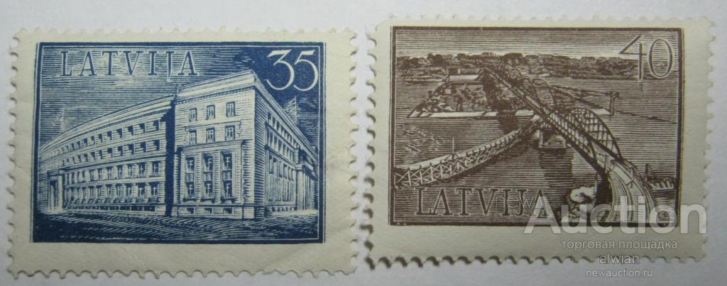 Латвия (Latvija). Mi 262-263. 1938 г. №1