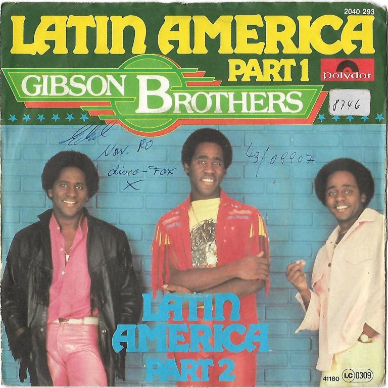 Gibson Brothers "Latin America" 1980 Single  Promo!
