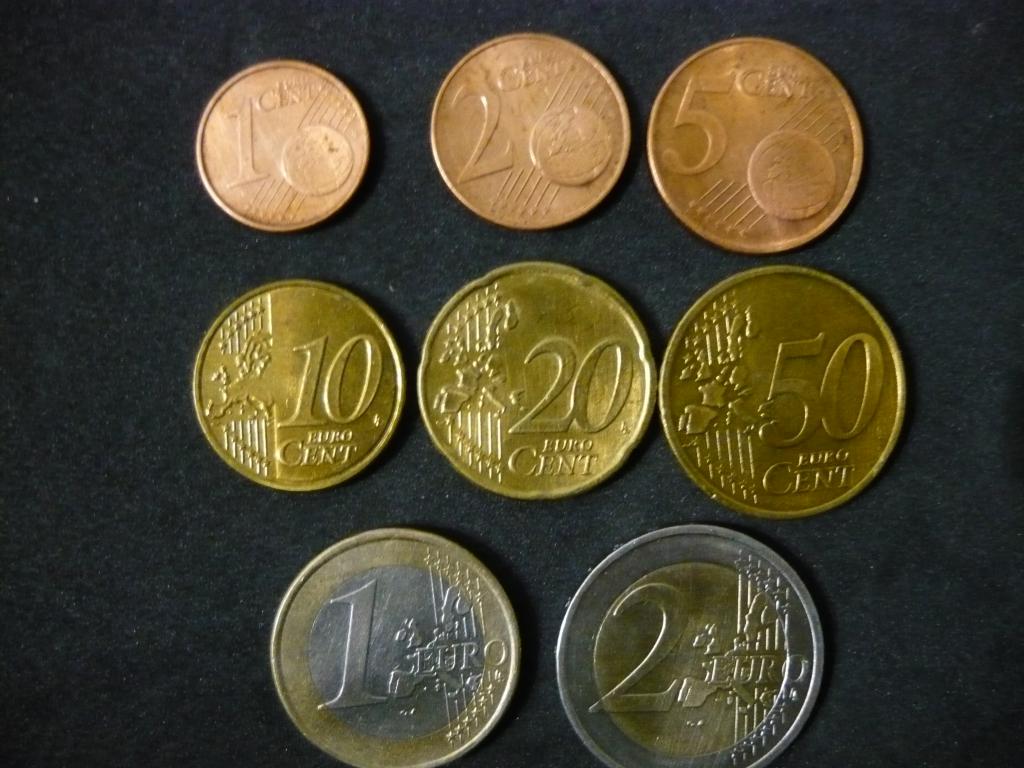 Греция.Набор монет Евро.8 шт.