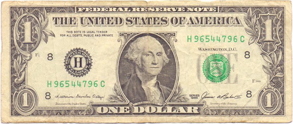 1 доллар 1985 год Н 95644796 С США