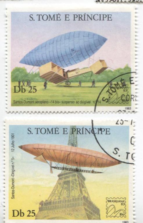 1983. СанТоме и Принсипи.Фил.выставка Бразилиана 83.Михель -5,5е.гаш.