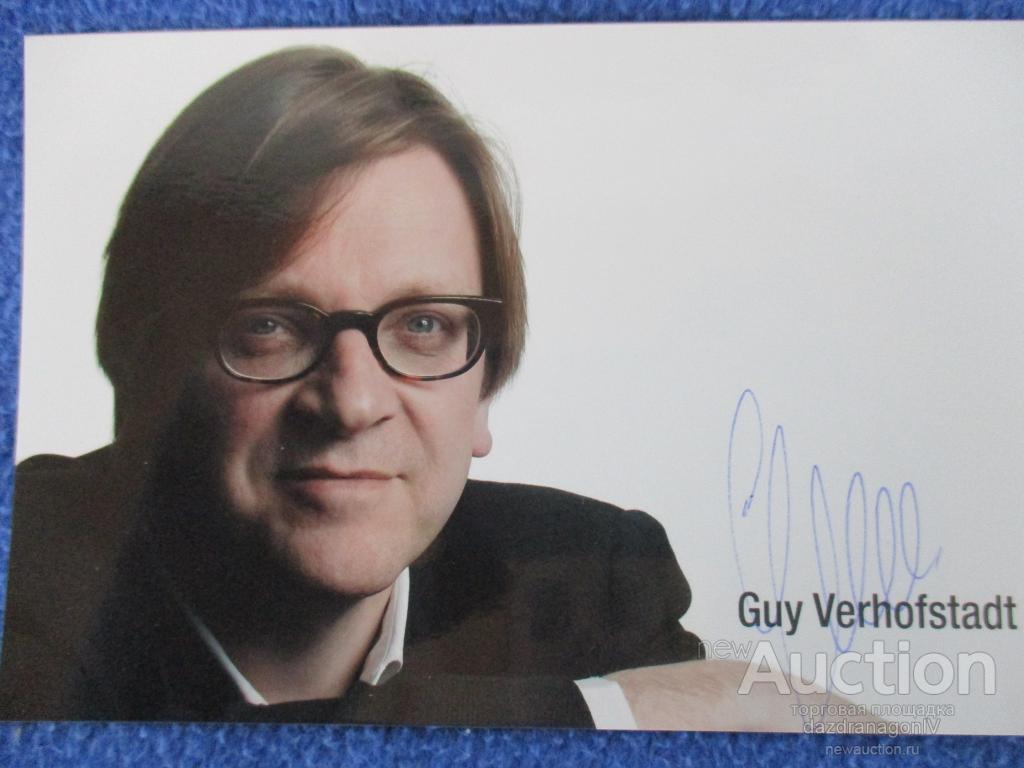 Автограф, Guy Verhofstadt, политик, Бельгия #1