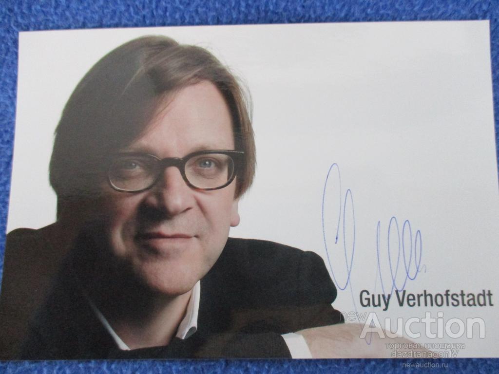 Автограф, Guy Verhofstadt, политик, Бельгия #2