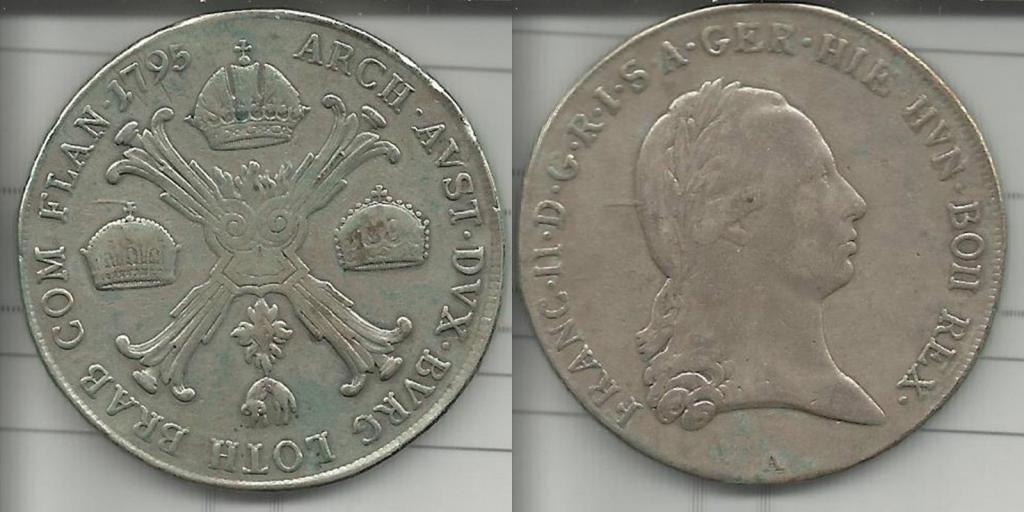 Австрийские Нидерланды кроненталер 1795 талер