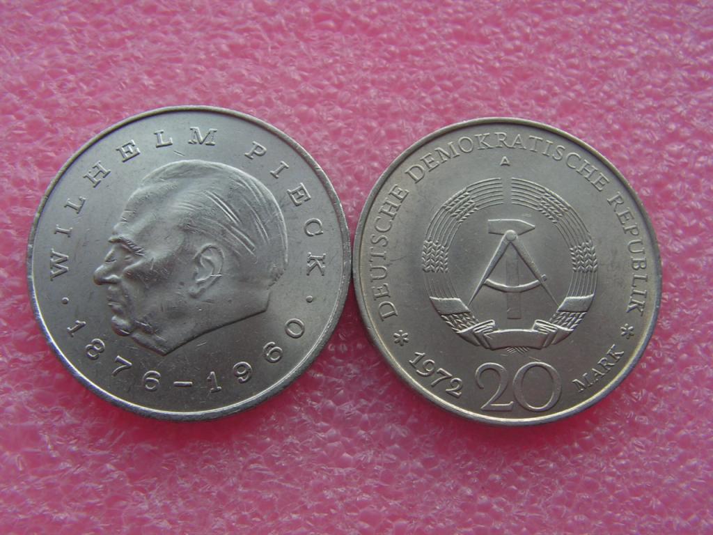 Германия/ГДР 20 марок 1972 Пик Вильгельм unc-aunc
