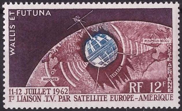 Уоллис и Футуна, 1962, № 201,  € 5 , MNH, авиа, полн., космос, спутник