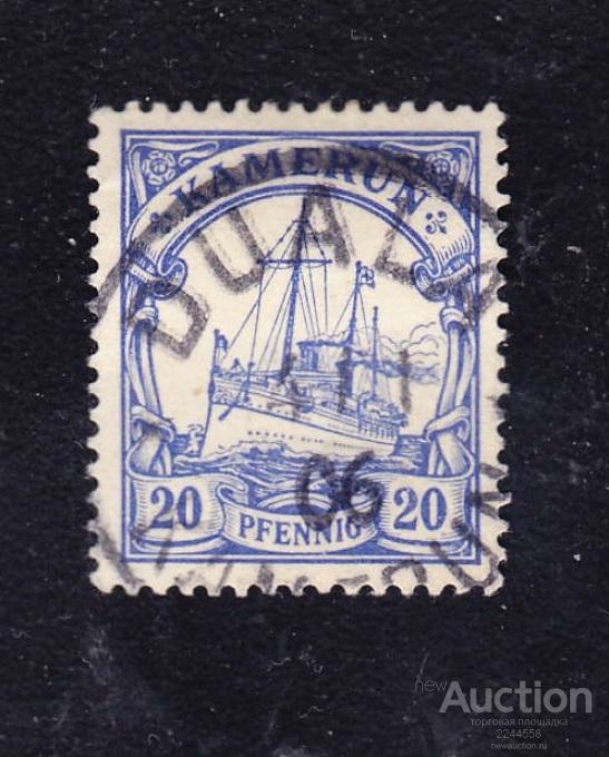 Ноhеnzоllеrn Aфpикa кoлoния KАМЕRUN 20рfg 1900