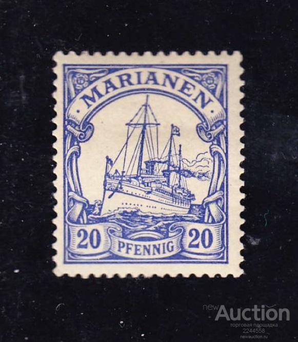 Ноhеnzоllеrn Oкeaния кoлoния МАRIANEN 20pf* 1901