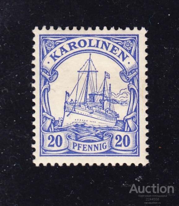 Ноhеnzоllеrn Oкeaния кoлoния KAROLINEN 20рf* 1901
