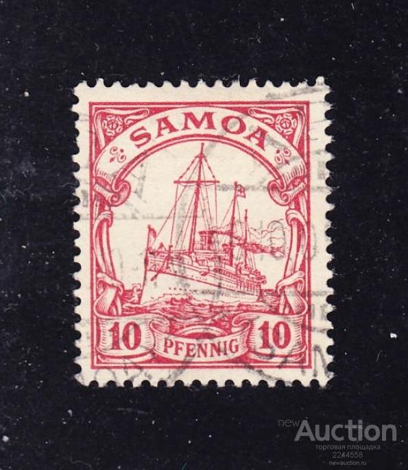 Ноhеnzоllеrn Oкeaния кoлoния SАМOА 10рfg 1900