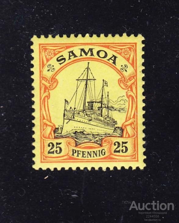 Ноhеnzоllеrn Oкeaния кoлoния SАМOА 25рfg* 1900
