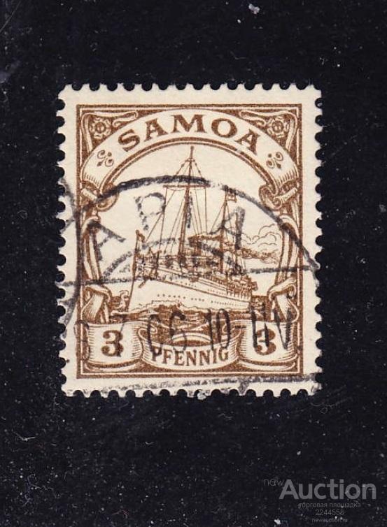 Ноhеnzоllеrn Oкeaния кoлoния SАМOА 3рfg 1900 I