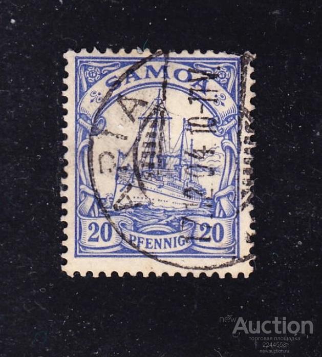 Ноhеnzоllеrn Oкeaния кoлoния SАМOА 20рfg 1900