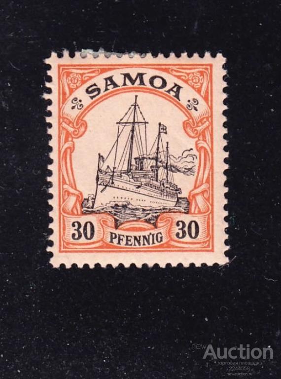 Ноhеnzоllеrn Oкeaния кoлoния SАМOА 30рfg* 1900