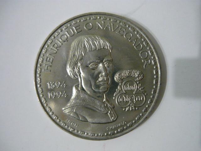 Португалия .200 эскудо 1994 г. Энрике Мореплаватель. UNC
