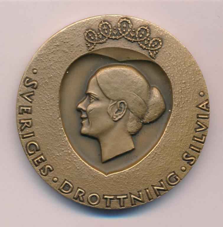 Швеция 1978 Медаль королева Сильвия D - 45mm
