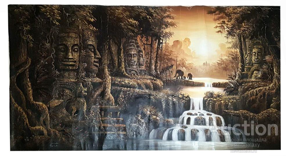 Редкая картина из дворца Короля Камбоджи - лот 3