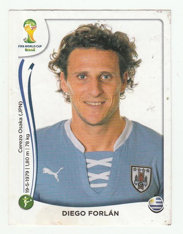 Вкладыш  № 276  Diego Forlan   Футбол.