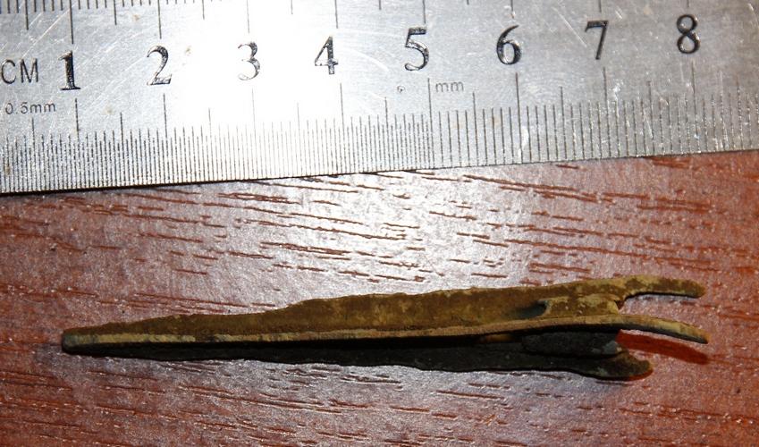 -AS-  Наконечник стрелы древний бронза Кулайская культура, редкость! (126)