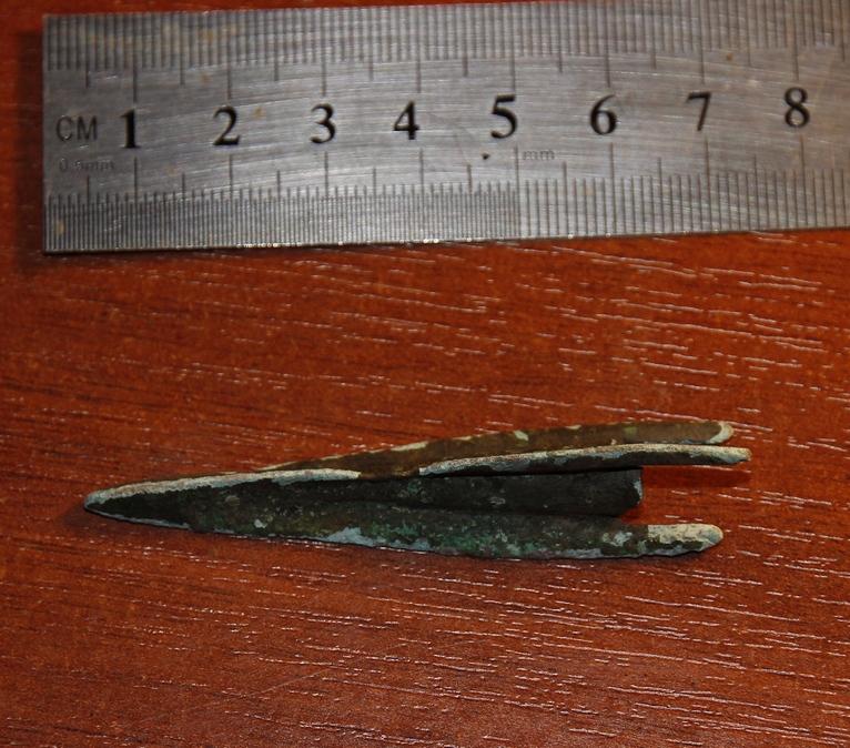 -AS-  Наконечник стрелы древний бронза Кулайская культура, редкость! (250)