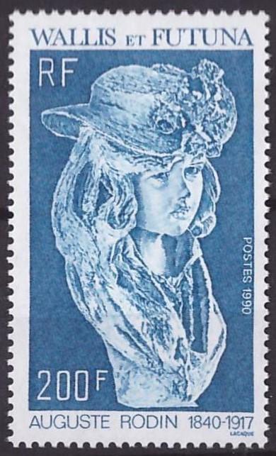 Уоллис и Футуна, 1990, № 576, € 6,2 , MNH, полн., искусство, скульптура А.Родена
