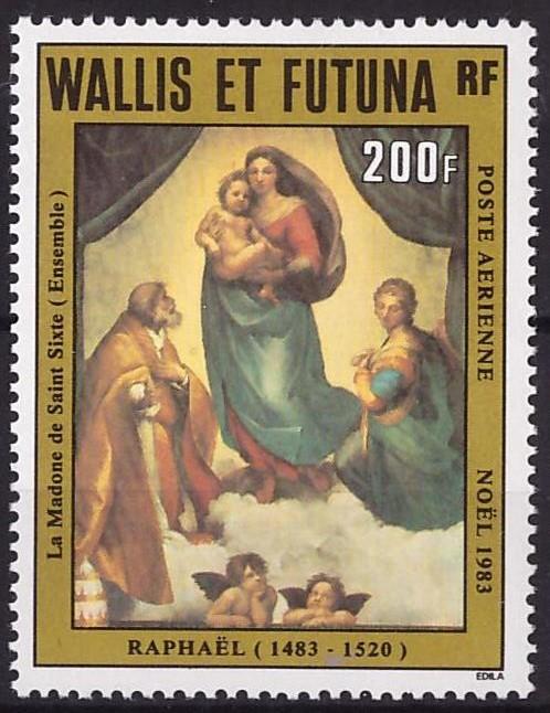Уоллис и Футуна, 1983, № 456, € 6,5 , MNH, авиа, полн., искусство, живопись, религия