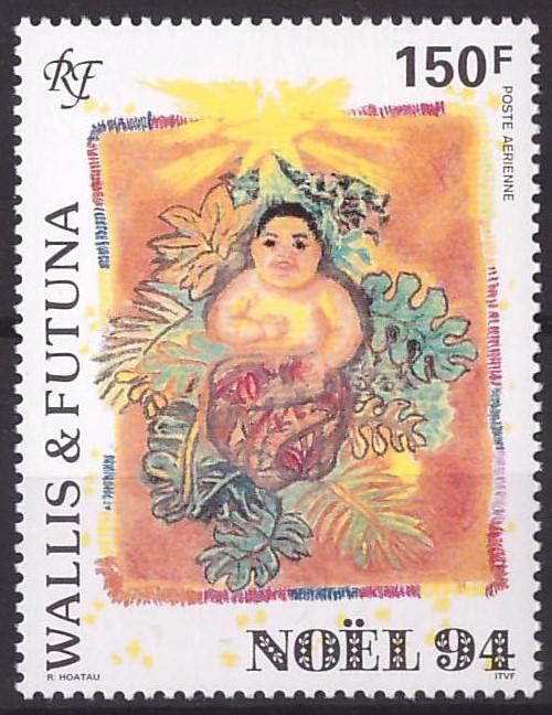 Уоллис и Футуна, 1994, № 670, € 4,2 , MNH, авиа,полн., рождество