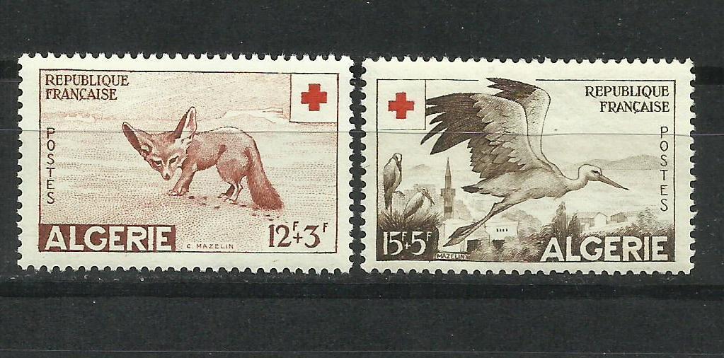 Алжир, 1957 г. Ивер 343-244полная серия ** кат. 19,60 евро