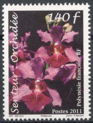 Французская Полинезия, 2011, № 1156, € 2,4, MNH, полн., флора, орхидея